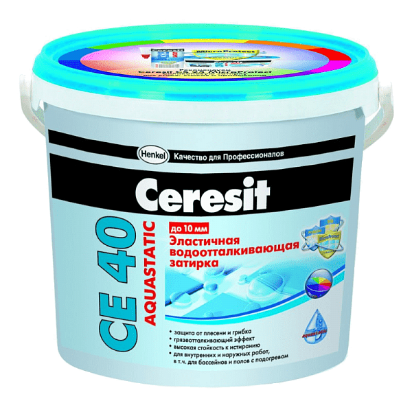 Затирка Ceresit СЕ 40 Aquastatic антрацит 2 кг