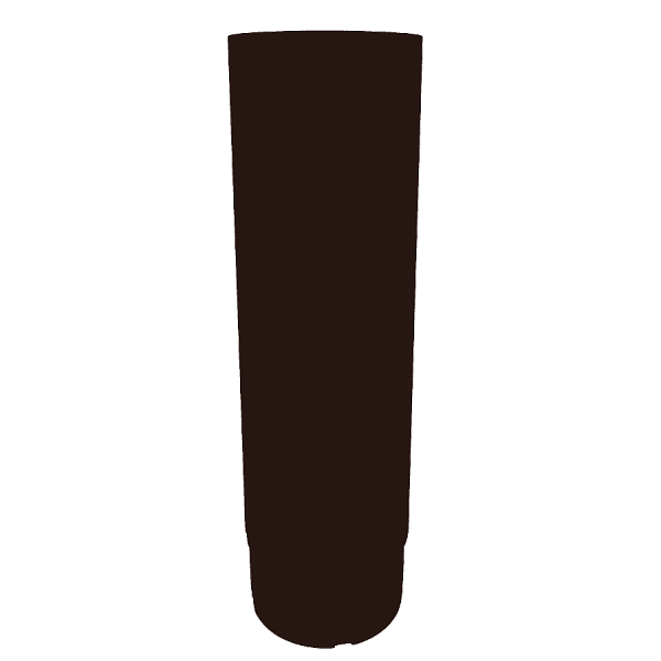 Труба круглая 100 мм 3 м Grand Line RAL 8017 шоколад